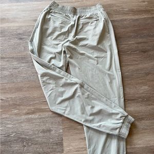 Athleta Mint and White Striped Joggers EUC Size 6T